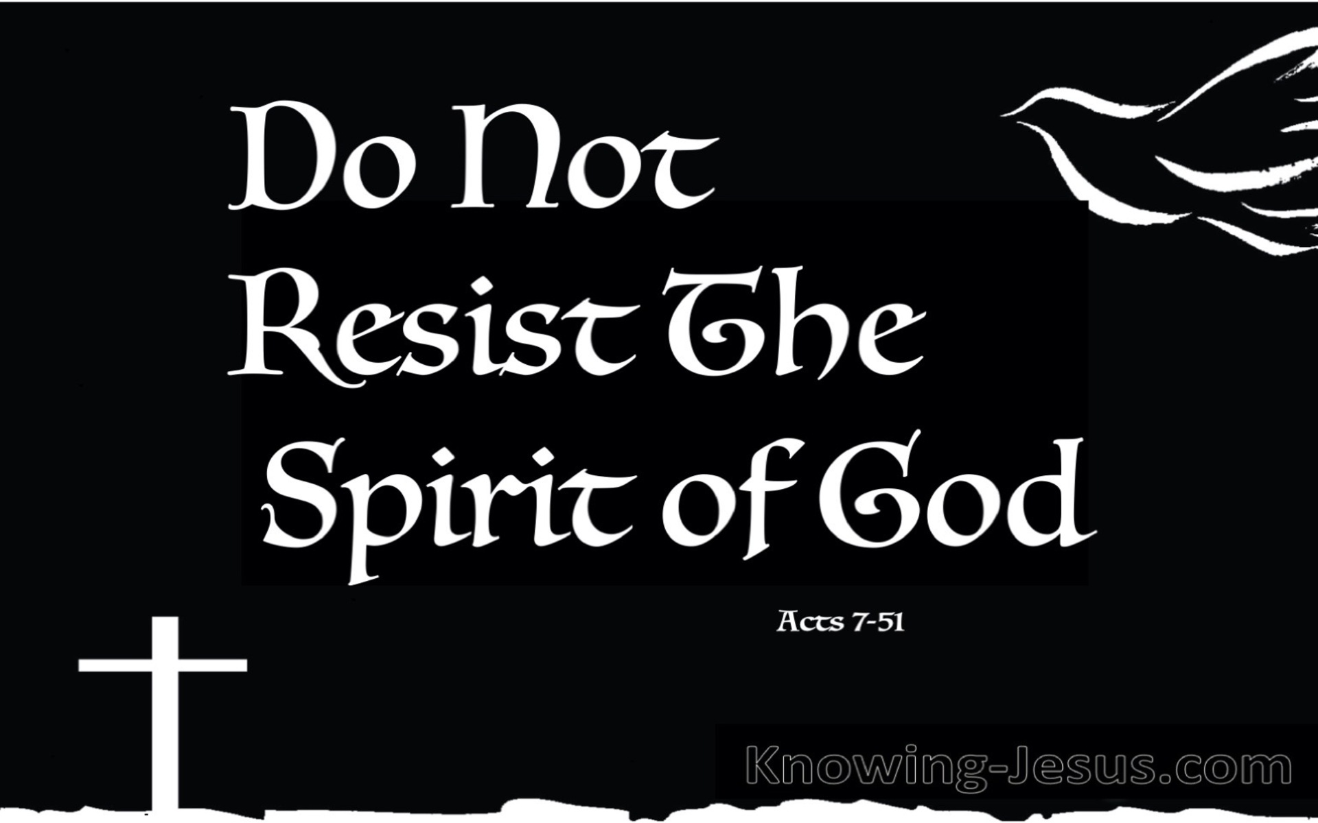 Acts 7:51 You Resist The Spirit (white)